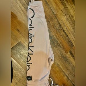 Light pink Calvin Klein sweat pants